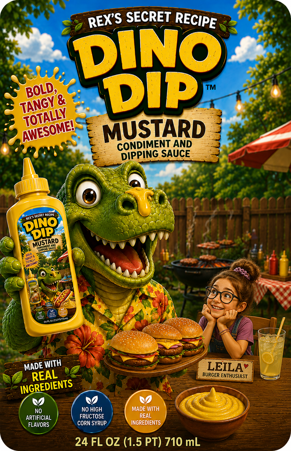 🌭 Dino Dip Bold & Tangy Mustard