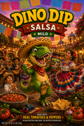 🌮 Dino Dip Fiesta Mild Salsa