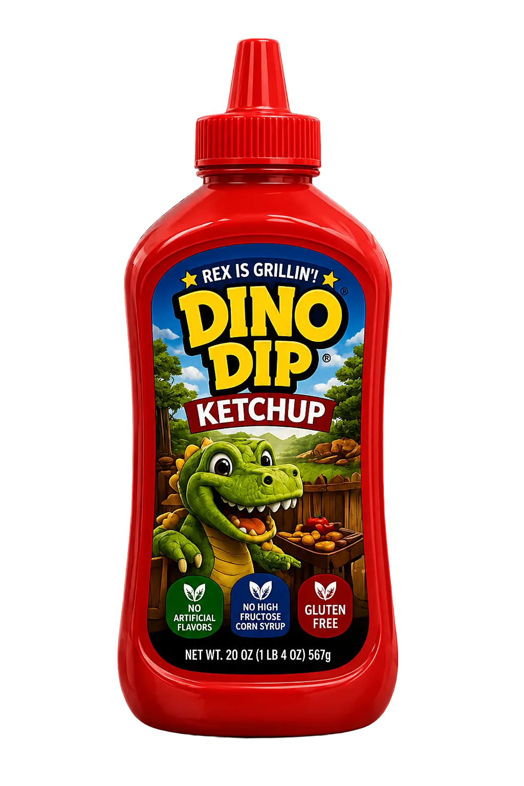 🍅 Dino Dip Awesomely Red Ketchup